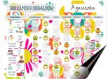 Lavagna Motivazionale Per Bambini Agenda Settimanale Per Frigorifero Magnete + Smileys