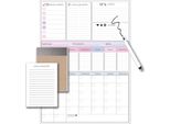 Agenda Magnetica Da Frigorifero, Pennarello Calendario + Taccuino, Lista Della Spesa