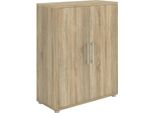Dmora Credenza Warszawa 40X89X113H Cm Marrone Quercia, Apertura Battente 2 Ante