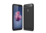 Confezione / Cover Per Huawei P Smart Nero - Forcell Carbon