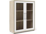 Dmora Credenza Ampezzo 40X89X113H Cm Marrone Quercia, Apertura Battente 2 Ante