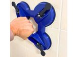 Sollevatore A Tripla Aspirazione 75 Kg Sollevatore Di Vetro 115 Mm Ventosa Sollevatore Di Piastrelle Sollevatore A Vuoto Finestra