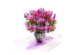 Biglietto Pop-Up Con Bouquet Di Magnolia, Biglietto Di Compleanno 3D Con Busta E Fiori Per Moglie, Fidanzata E Mamma, Biglietto Di Auguri Floreale Per Compleanno, Grazie