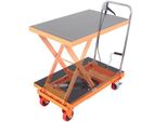 Carrello Da Tavolo Con Sollevamento Idraulico - 500 Lbs - Tavolo Manuale A Forbice - 28,5 Pollici - Arancione