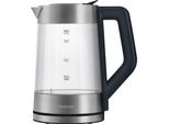 Bollitore In Vetro Sencor Swk 1795SS Con Capacità Di 1,7 Litri E Potenza Di 2200 Watt, Acciaio Inox, Luce Interna, 100 % Senza Bpa, Controllo Della Temperatura (Da 50 °C A 100 °C)