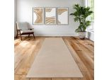 Tappeto Beige Morbido E Accogliente, Stile Senza Tempo, Facile Da Pulire E Moderno, Dimensioni - 60 X 110 Cm
