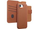 Custodia Per Iphone 16E - Vera Pelle - Accezz Flip Cover/2 In 1 Case - Marrone