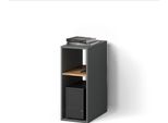 Livinity Mobile Per Pc Lorena, 28.5 X 72 Cm Con 2 Scomparti, Antracite/Quercia Dorata
