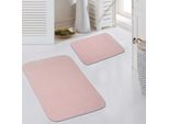 Tappeto Rosa Morbido E Accogliente Per Il Soggiorno, La Camera Da Letto, La Stanza Dei Bambini Dimensioni - 50X60Cm + 60X100 Cm