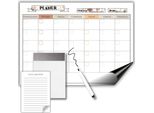 Agenda Magnetica Da Frigorifero, Calendario, Lavagna Settimanale + Pennarello Per Taccuini