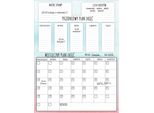 Frigo Planner Lavagna Magnetica Grande Agenda Mensile Settimanale Xxl