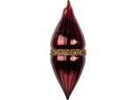 Guaina Natalizia Clayre & Eef Ø 6X17 Cm In Vetro Rosso