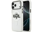 Karl Lagerfeld Iml Karl Sketch Logo Custodia Magsafe Per Iphone 17 Pro Max - Trasparente