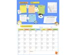Calendario Da Frigo Lavagna Magnetica Grande Mensile Settimanale Planner Xxl