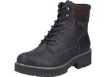 Rieker Stivali Stringati - Nero Ecopelle : 41 : Taglia Normale: 41 Larghezza: Normale
