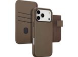 Custodia Per Iphone 17 Pro Max - Vera Pelle - Accezz Flip Cover/2 In 1 Case - Marrone