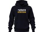 Beergetarian Amante Della Birra Regalo Birra Fan Birra Artigianale Pub Unisex Felpa Con Cappuccio, Navy, Xl