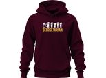 Beergetarian Amante Della Birra Regalo Birra Fan Birra Artigianale Pub Unisex Felpa Con Cappuccio, Borgogna, Xl