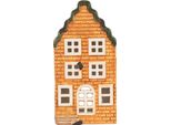 Clayre & Eef Portacandele House 9X10X19 Cm In Ceramica Arancione