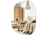 Specchio Senza Cornice – Asimmetrico E Organico – 55,1 × 38,2 Cm – Specchio Decorativo Per Il Bagno E La Camera Da Letto
