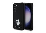 Karl Lagerfeld Klhcs24Msmhcnpk S24+ S926 Czarny/Black Hardcase Silicone Choupette Metal Pin