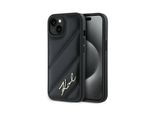 Karl Lagerfeld Klhcp15Mpqdsmgk Custodia Rigida Per Iphone 15 Plus / 14 Plus 6.7 Czarny/Nero Diagonale Script Trapuntata