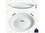 Piatti Piani Bianchi, Lavabili In Lavastoviglie - Piatti, Piatti In Vetro Temperato, Stoviglie Moderne Per La Casa E Il Ristorante - Bianco, 6 Pezzi - Kadax