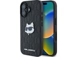 Karl Lagerfeld Klhcp16Spgklchpk Iphone16 6.1 Czarny/Nero Custodia Rigida Monogram Choupette Head Pin