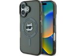 Karl Lagerfeld Klhmp16Mhlschk Iphone16 Plus 6.7 Czarny/Nero Custodia Rigida Iml Metallo Choupette Head Magsafe