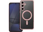 Cover Magsafe Con Protezione Della Fotocamera Compatibile Con Samsung Galaxy S24 Fe Rose