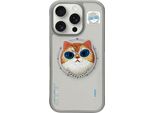Etui Nimmy Glasses Cool Cat Magsafe Do Iphone 16 Pro Szary