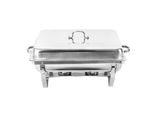 Scaldavivande Per Chafing Dish, Grande Capacità 7,5 Litri, Acciaio Inox Resistente, Argento