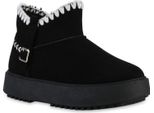 Van Hill Donna Stivali Invernali Foderati Caldi Stivaletti Scarpe Comode 841456, Colore: Nero, Taglia: 39