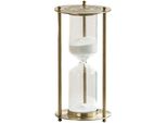 Inf Clessidra Vintage In Metallo - Sabbia Bianca - 15 Minuti, Timer Decorativo