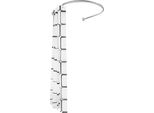 Binario Per Tende Da Doccia, Design A U, Lunghezza Regolabile, Argento