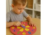Orologio Per L'apprendimento Del Tempo Giocattolo Educativo Per Bambini In Età Prescolare Rosso