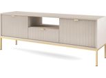 Selsey Vellore - Credenza Tv A 2 Ante Con Cassetto, Grigio, 154 Cm