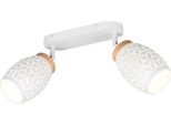 Lampada Da Soffitto, Metallo, Bianco Opaco, E14, Orientabile, L 28 Cm