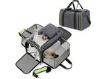Petcute Pieghevole Borsa Trasportino Cane Gatto, Cassa, Rondella Trasportino Cane, Tracolla Espandibile Cani Gatti, Aperta Su 5 Lati