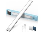 Illuminazione Armadio Lampada Led Sensore Di Movimento - 50 Cm 3000 Mah Luce Sotto Mobile Cucina Striscia Ricaricabile Magnetica Dimmerabile Scala Showca