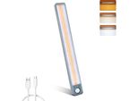 Mertturm 35 Cm Sottopensile Cucina 188 Led, 3 Temperature Di Colore, Striscia Led Dimmerabile Sensore Di Movimento, Luce Da Mobile Ricaricabile 3000 Mah
