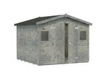 Gerätehaus PALMAKO Dan, grau, Massivholz, Gerätehäuser, grau