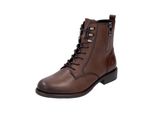 SchnüRstiefelette Remonte "Remonte Stiefelette Glattleder", Damen, Gr. 40, Chestnut, Glattleder, Schuhe SchnüRstiefelette