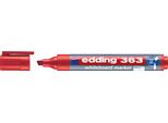 Edding 363-002 Marcatore Per Lavagna Bianca Rosso 1,0 - 5,0 Mm