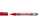 Edding 4-361002 361 Pennarello Per Lavagne - Ricaricabile, 1 Mm, Rosso