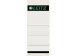 Leitz 1647-00-85 10 Etichette Per Dorso - Larghe/Extra Corte, 61 X 157 Mm, Grigio Chiaro