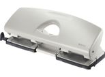 Leitz 5022-00-85 Punzonatura A Doppio Foro - 16 Fogli, Con Guida Di Arresto, Grigio