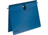 Leitz 1814-00-35 1814 Raccoglitore A Sospensione Serie 18, Pinzatura Commerciale E Ufficiale, Cartone Manila, Blu