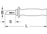 Ks Tools Coltello Per Cavi Con Isolamento Protettivo 205 Mm - 117.1397