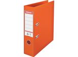 Cartella A Leva A4 Esselte No.1 Power, Plastica Piena, Dorso 7,5 Cm, Arancione